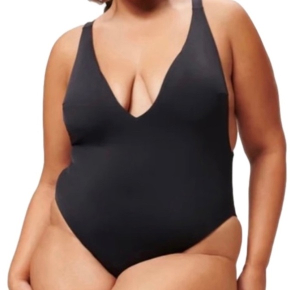GOOD American Lounge One Piece Black Swimsuit Size 3XL - Picture 10 of 10